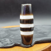 Himalayan Indo Tibetan 3 Lines Beads unique Patterns Dzi Amulet Beads